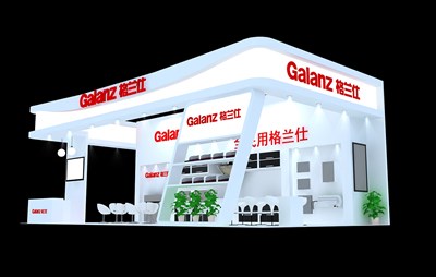 72平米展臺(tái)設(shè)計(jì)制作：三面開口/現(xiàn)代/木質(zhì)結(jié)構(gòu)/白色，為綜合展展商而作（免費(fèi)使用）