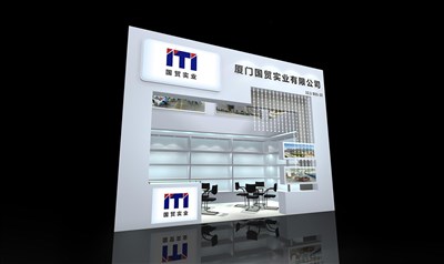 18平米展臺(tái)設(shè)計(jì)制作：一面開(kāi)口/現(xiàn)代/木質(zhì)結(jié)構(gòu)/白色，為鞋箱包展展商而作（免費(fèi)使用）