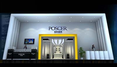 180平米展臺設(shè)計制作：一面開口/前衛(wèi)/木質(zhì)結(jié)構(gòu)/白色，為鐘表展展商而作（免費使用）