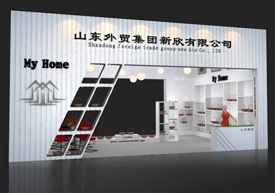 54平米展臺設(shè)計制作：二面開口/現(xiàn)代/木質(zhì)結(jié)構(gòu)/白色，為玩具展展商而作（免費使用）