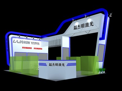 54平米展臺設(shè)計制作：三面開口/現(xiàn)代/木質(zhì)結(jié)構(gòu)/白色，為汽配展展商而作（免費使用）