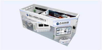 90平米展臺設計制作：二面開口/現(xiàn)代/木質結構/白色，為電子展展商而作（免費使用）