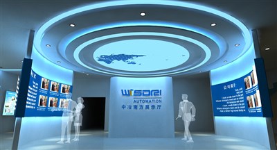 595平米展廳設(shè)計(jì)制作：前衛(wèi)/藍(lán)色，產(chǎn)品類展廳-中冶南方展廳（免費(fèi)使用）