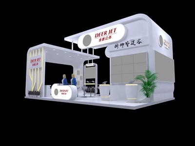 54平米展臺設(shè)計制作：三面開口/前衛(wèi)/木質(zhì)結(jié)構(gòu)/白色，為電子展展商而作（免費使用）