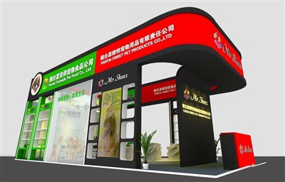 72平米展臺設計制作：三面開口/現(xiàn)代/木質(zhì)結(jié)構(gòu)/彩色，為綜合展展商而作（免費使用）