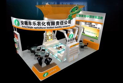 54平米展臺設計制作：三面開口/現(xiàn)代/木質(zhì)結構/黃色，為綜合展展商而作（免費使用）