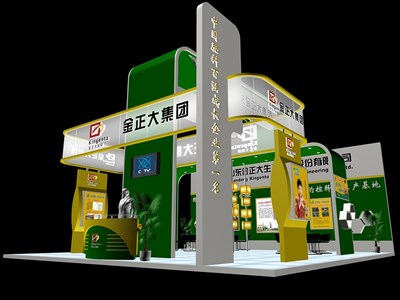 81平米展臺(tái)設(shè)計(jì)制作：三面開(kāi)口/現(xiàn)代/木質(zhì)結(jié)構(gòu)/彩色，為綜合展展商而作（免費(fèi)使用）
