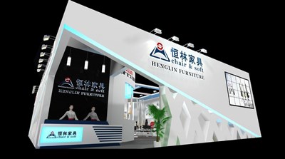 204平米展臺(tái)設(shè)計(jì)制作：二面開口/現(xiàn)代/木質(zhì)結(jié)構(gòu)/白色，為建材展展商而作（免費(fèi)使用）