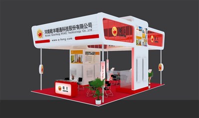 54平米展臺設(shè)計(jì)制作：四面開口/現(xiàn)代/木質(zhì)結(jié)構(gòu)/白色，為建材展展商而作（免費(fèi)使用）