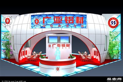100平米展臺設(shè)計(jì)制作：一面開口/中式/木質(zhì)結(jié)構(gòu)/灰色，為建材展展商而作（免費(fèi)使用）