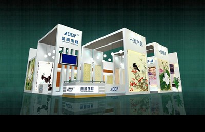 55平米展臺設(shè)計制作：二面開口/現(xiàn)代/木質(zhì)結(jié)構(gòu)/白色，為建材展展商而作（免費(fèi)使用）