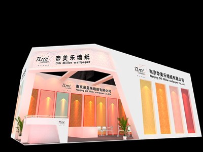 66平米展臺設計制作：二面開口/現(xiàn)代/木質(zhì)結(jié)構(gòu)/白色，為建材展展商而作（免費使用）