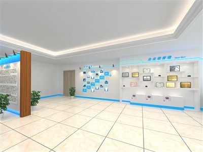 60平米展廳設(shè)計(jì)制作：現(xiàn)代/白色，產(chǎn)品類(lèi)展廳-廣東邁科（免費(fèi)使用）